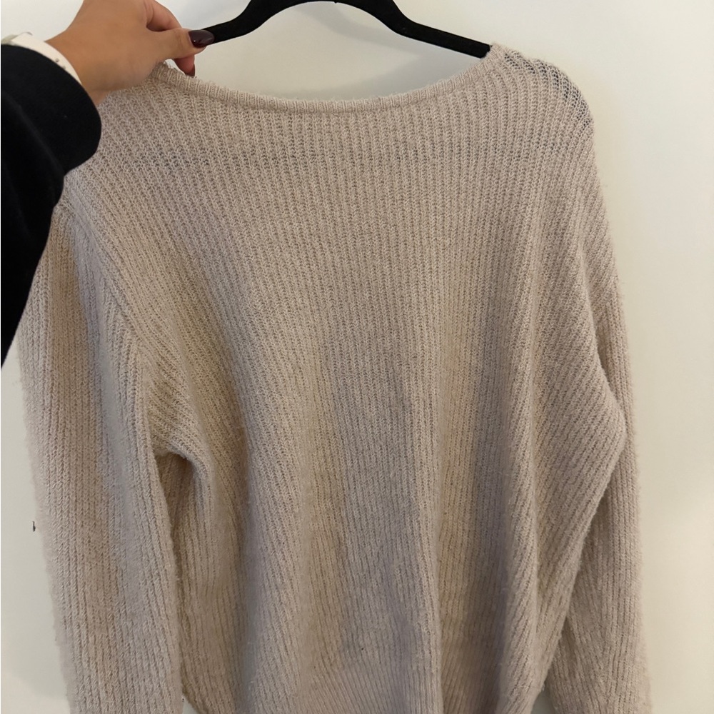 Princess Polly Cream Crew Neck Sweater